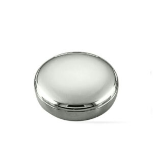 srebrna okrogla skatlica za kozmetiko